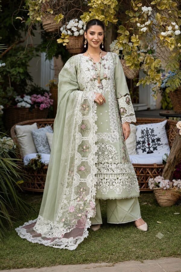 ELAF Premium Chikankari Lawn Collection – 3 Piece Unstitched Suit