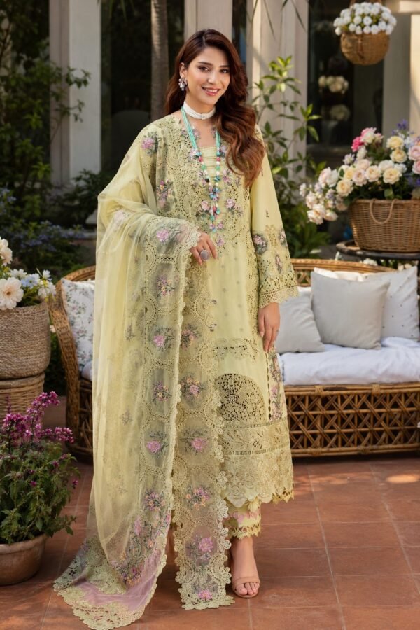 ELAF Premium Chikankari Lawn Collection – 3 Piece Unstitched Suit
