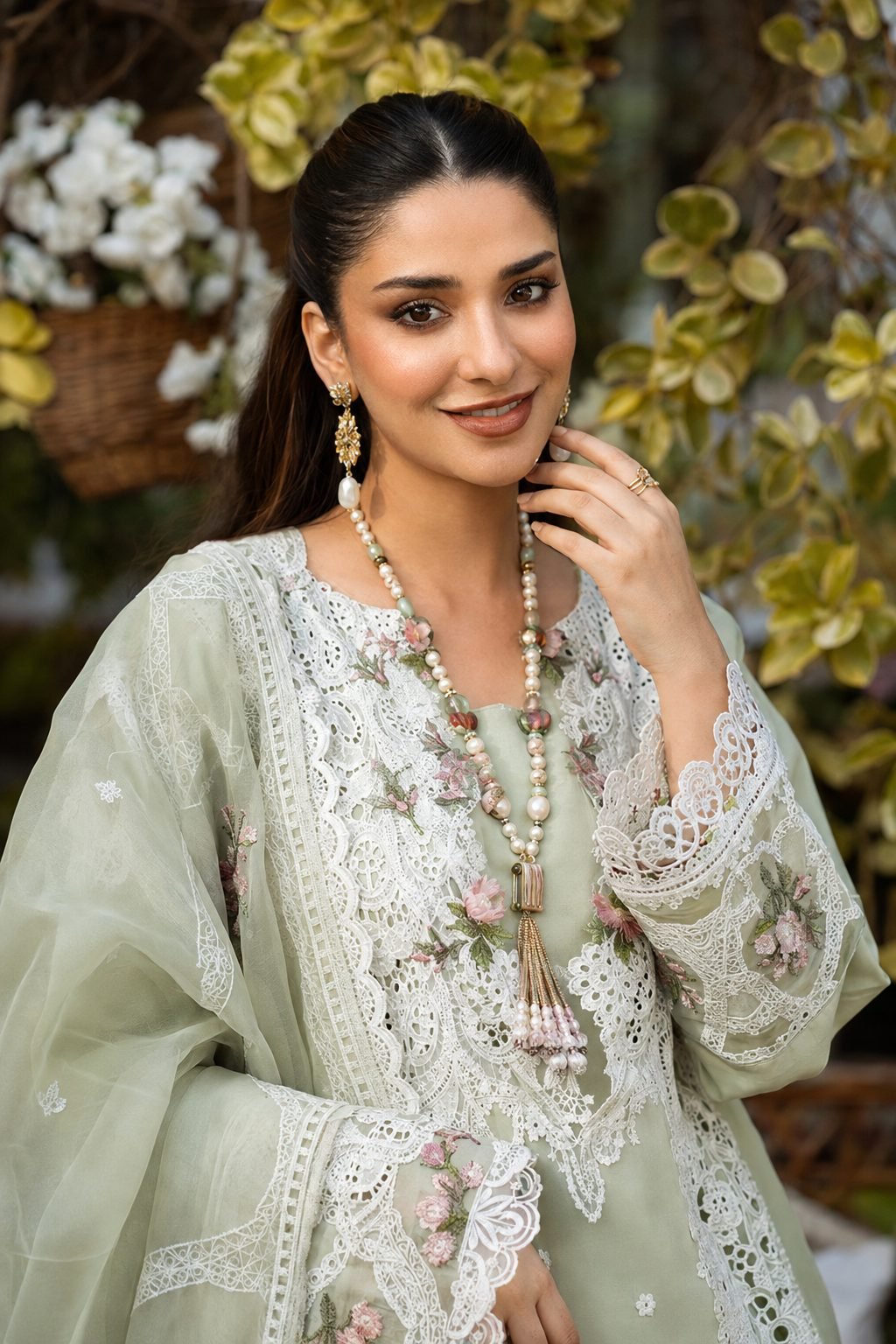ELAF Premium Chikankari Lawn Collection – 3 Piece Unstitched Suit - Image 2