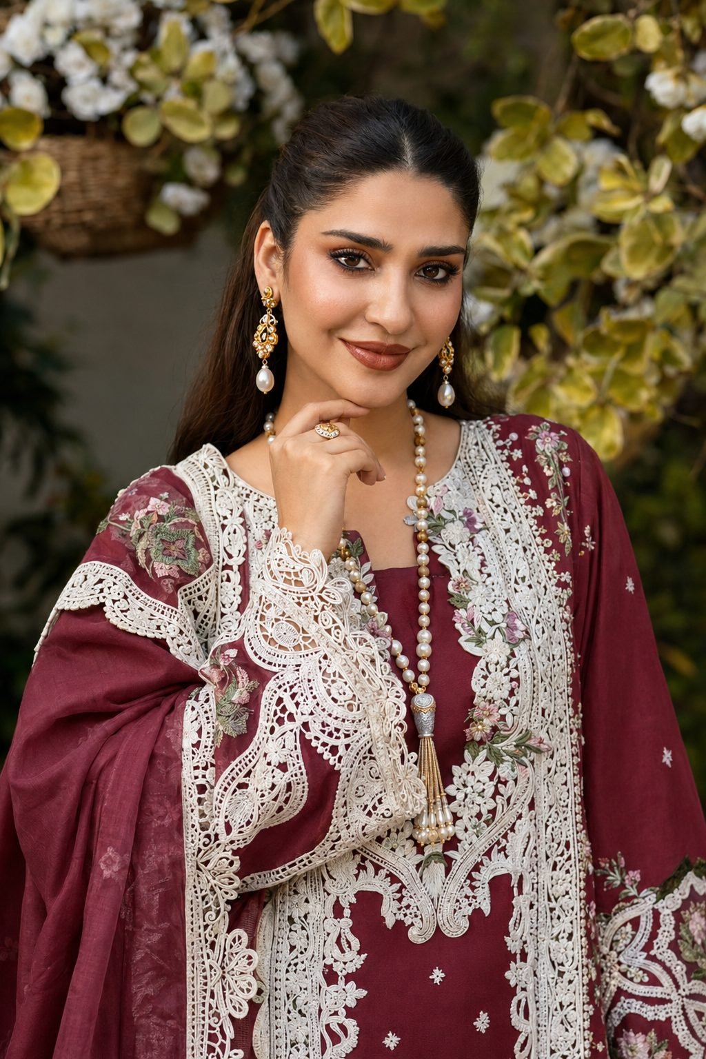 ELAF Premium Chikankari Lawn Collection – 3 Piece Unstitched Suit - Image 2