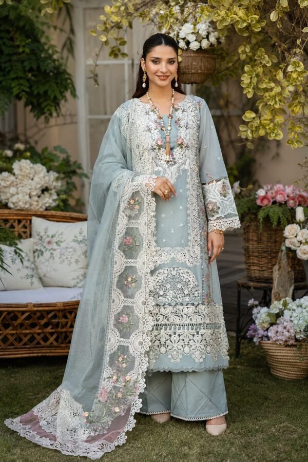 ELAF Premium Chikankari Lawn Collection – 3 Piece Unstitched Suit