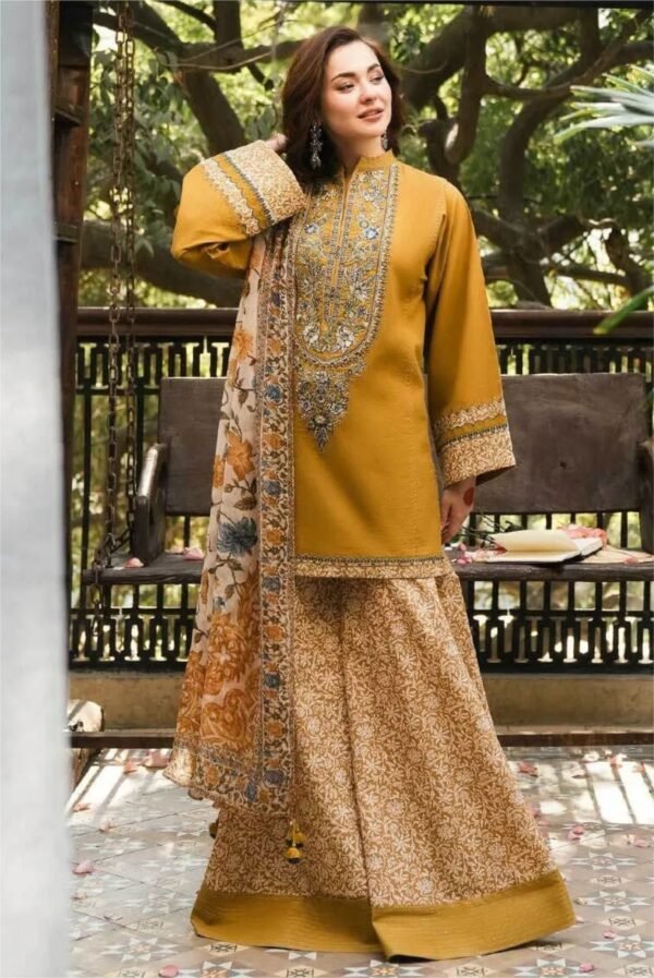 Airjet Dhanak With Digital Wool Shawl