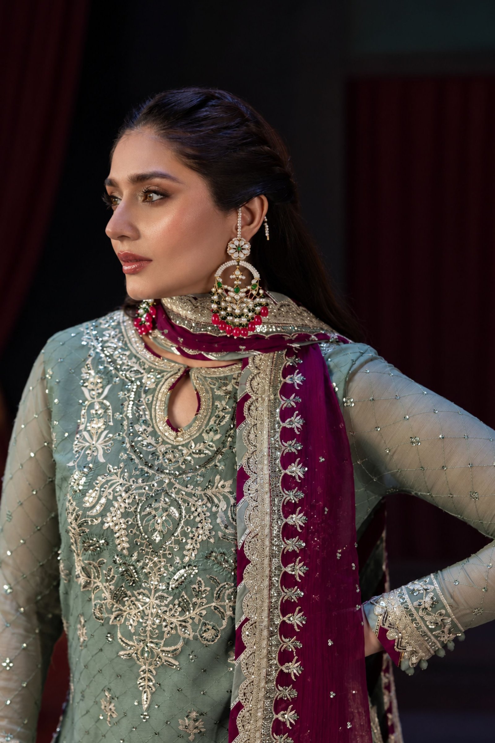 Asim Jofa Premium Chiffon Embroidered Collection - Image 3