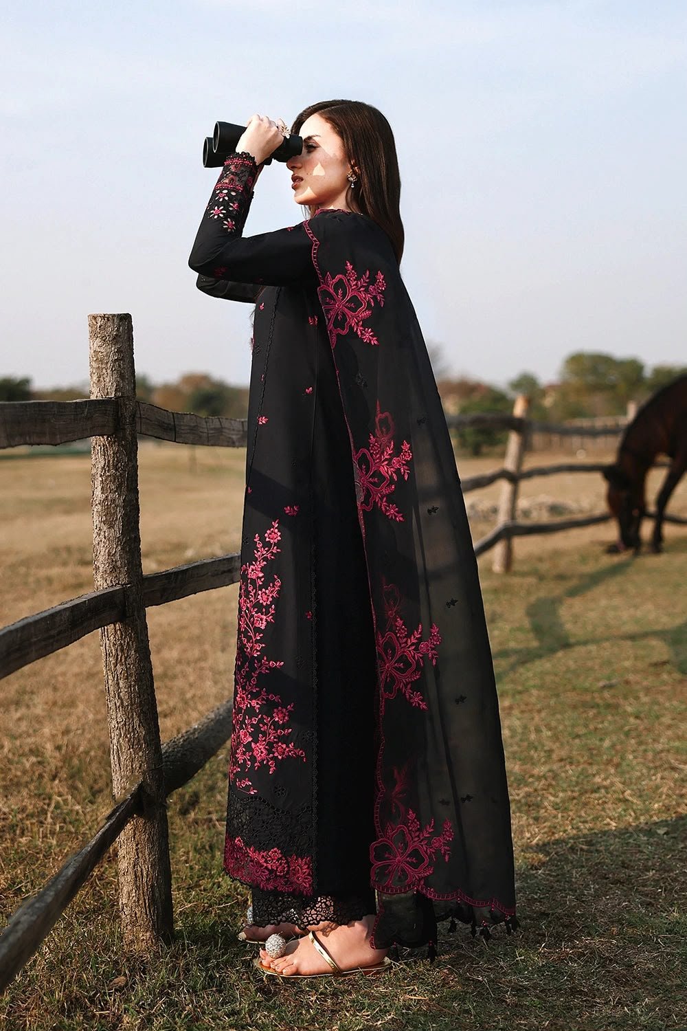 Azure Dhanak Winter Collection – Heavy Embroidered 3-Piece Suit - Image 4
