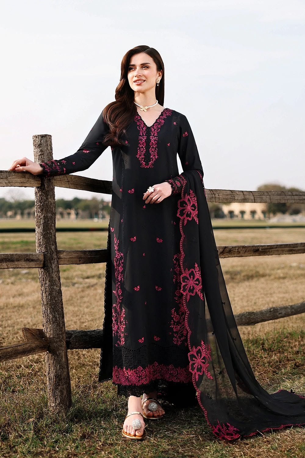 Azure Dhanak Winter Collection – Heavy Embroidered 3-Piece Suit