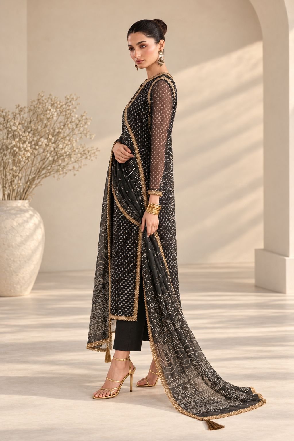 Baroque Embroidered Chiffon Collection - Image 3