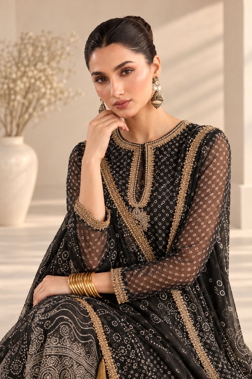 Baroque Embroidered Chiffon Collection - Image 2