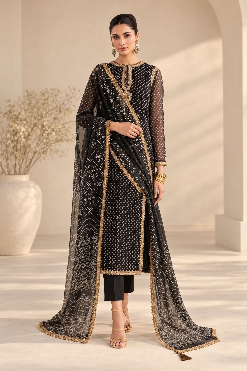 Baroque Embroidered Chiffon Collection