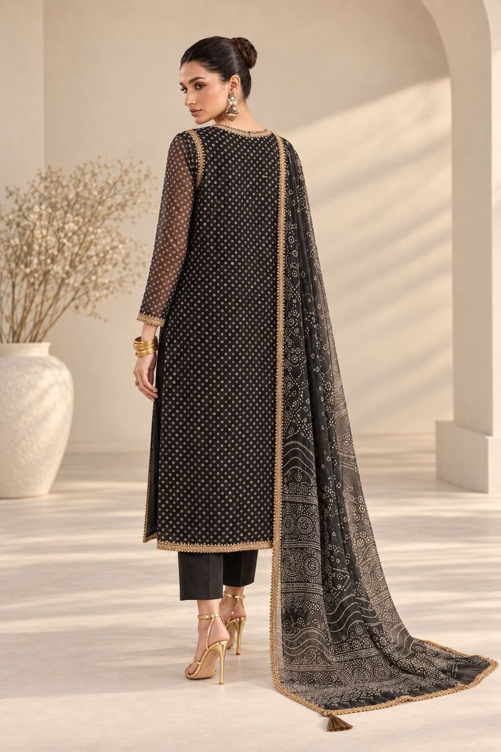 Baroque Embroidered Chiffon Collection - Image 5