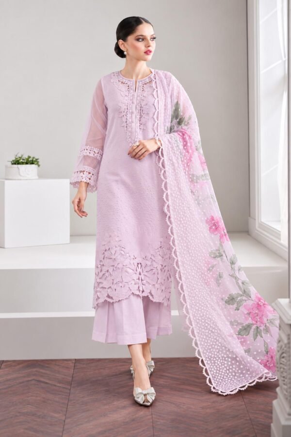 Baroque Premium Organza Embroidered 3PC Suit