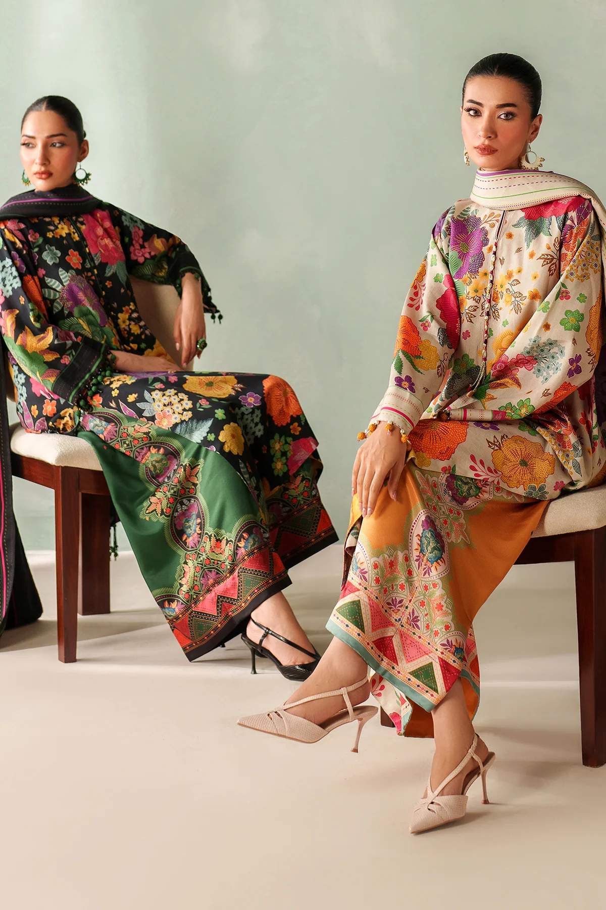 Baroque Digital Printed Viscose - Image 8