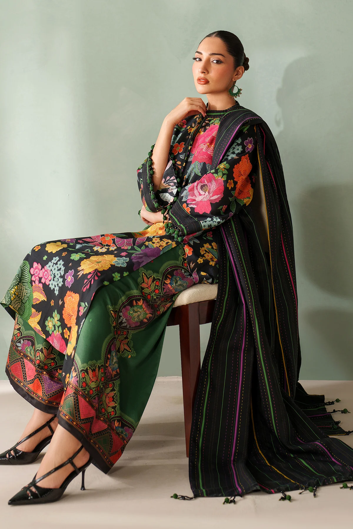Baroque Digital Printed Viscose - Image 5