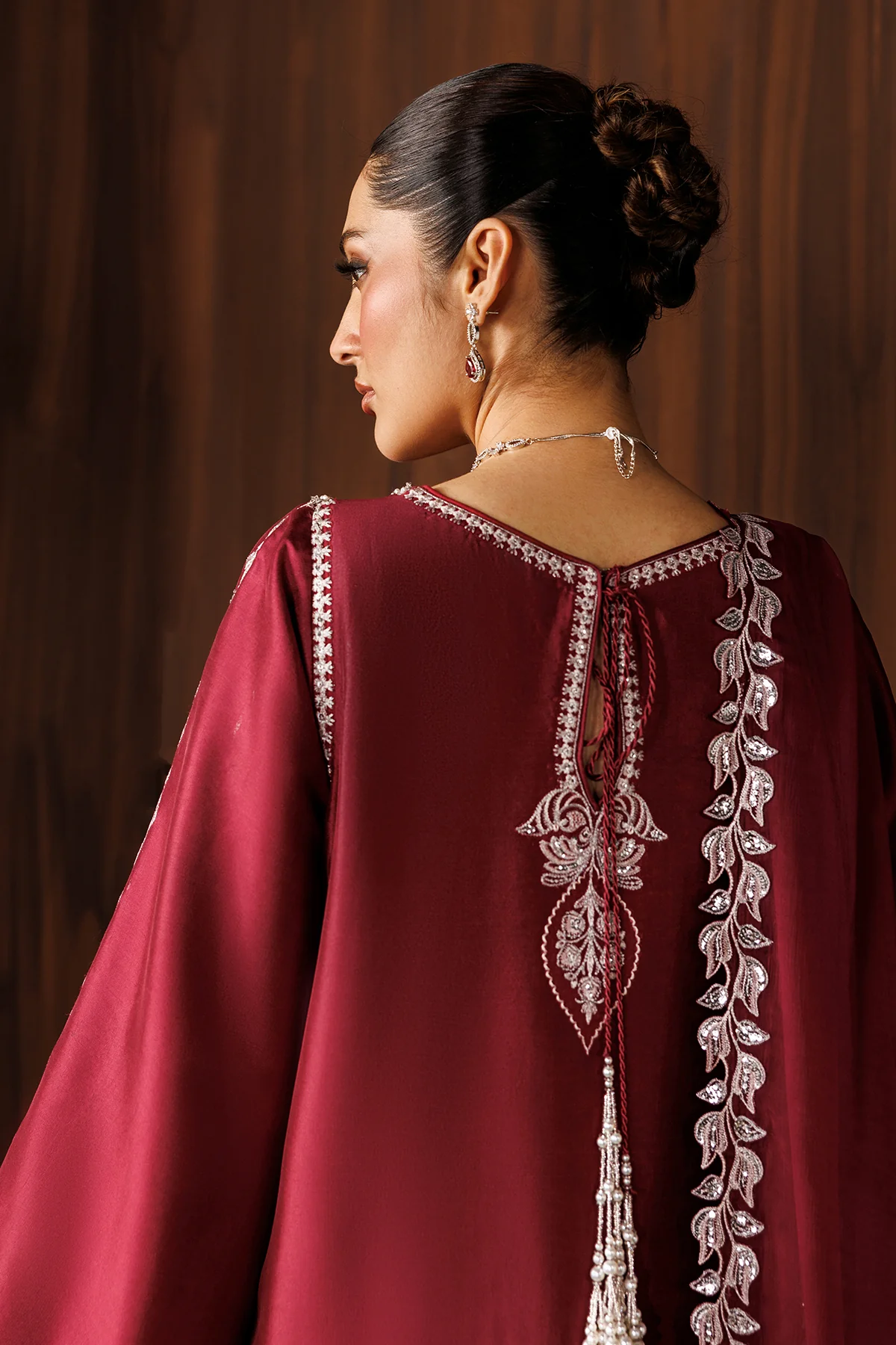 Luxury Chiffon Embroidered 3-Piece Suit with Malai Trouser - Image 4