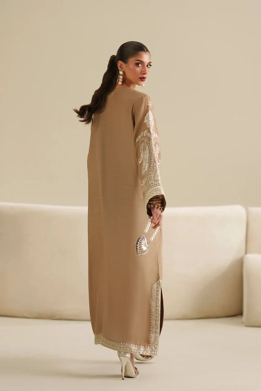 Luxury Shalmoz Silk Embroidered 2-Piece Suit - Image 3