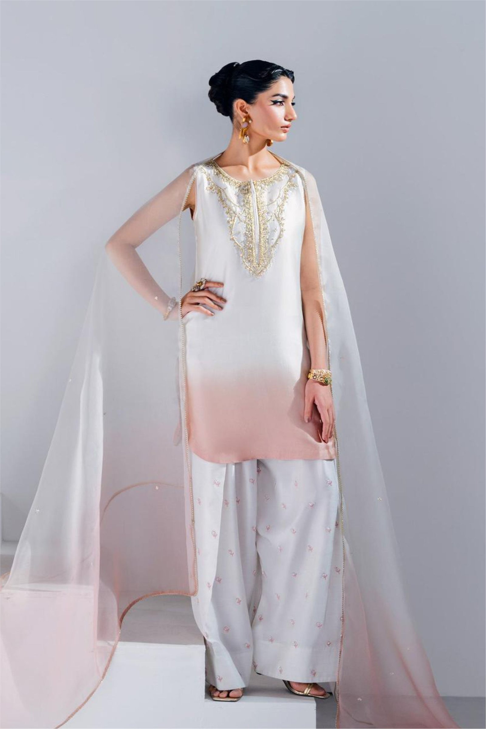 MAHUM ASAD Premium Shamoz Silk 3PC Suit - Image 3