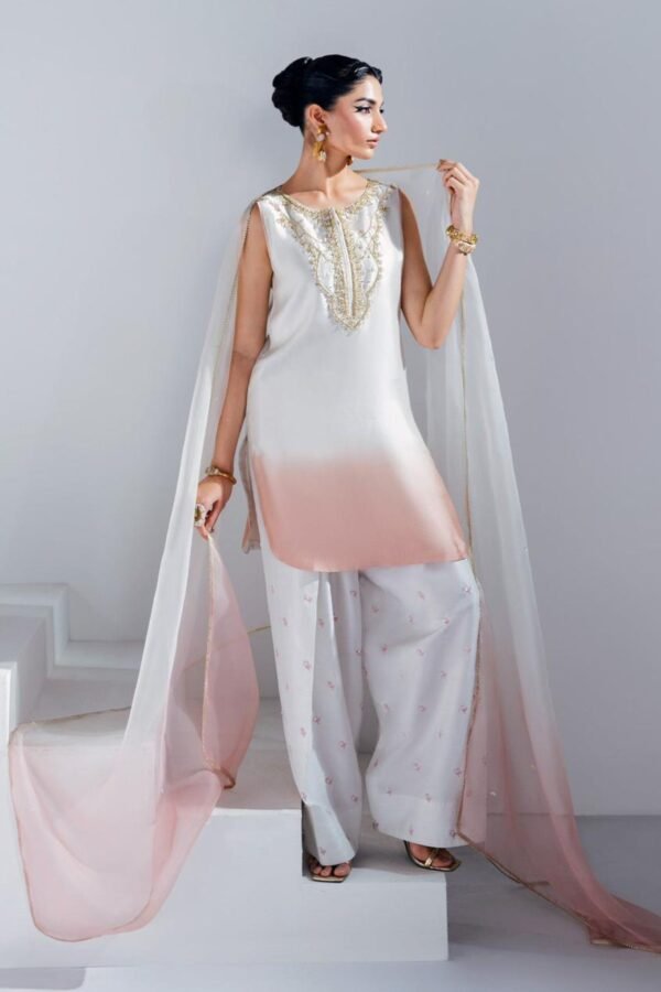 MAHUM ASAD Premium Shamoz Silk 3PC Suit