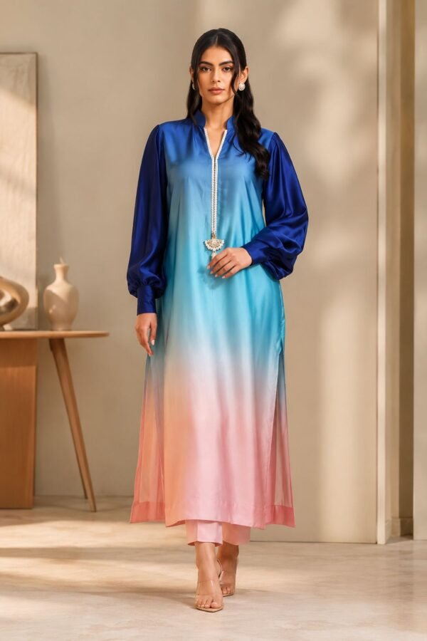 Maria B Silk Collection 2026 – Digital Printed Silk 2 Piece Unstitched Suit