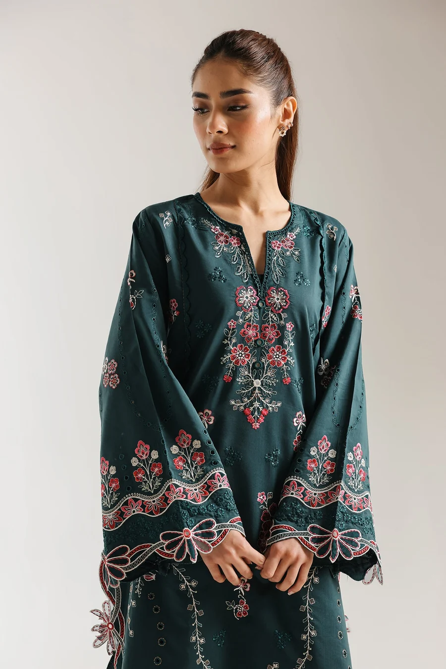 Premium Airjet Dhanak Embroidered Suit - Image 2