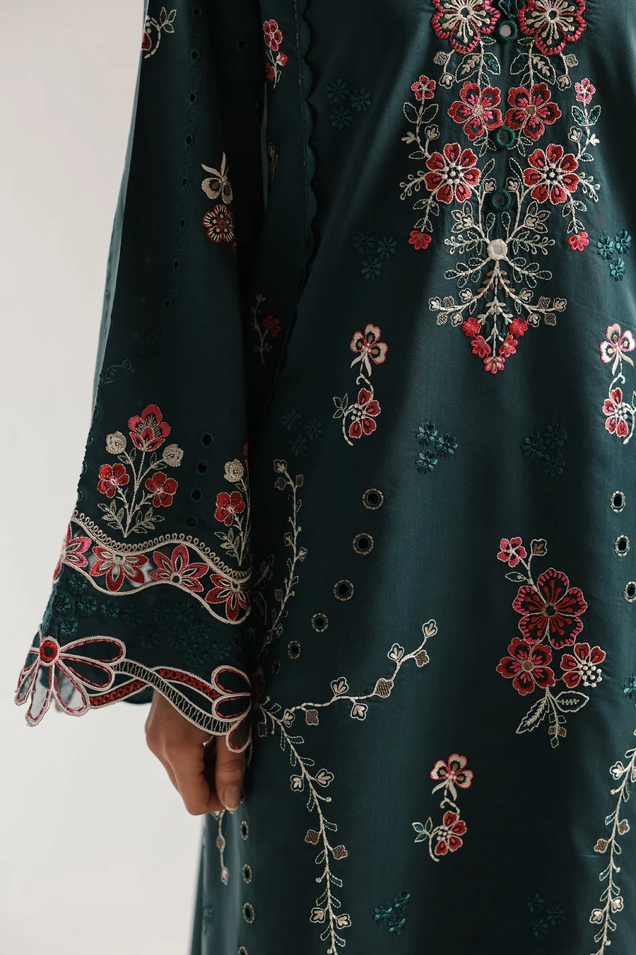 Premium Airjet Dhanak Embroidered Suit - Image 6
