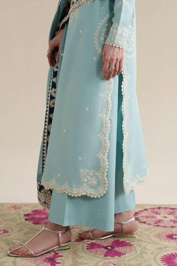 Zaib Premium Embroidered Dhanak 3-Piece Winter Suit - Image 5