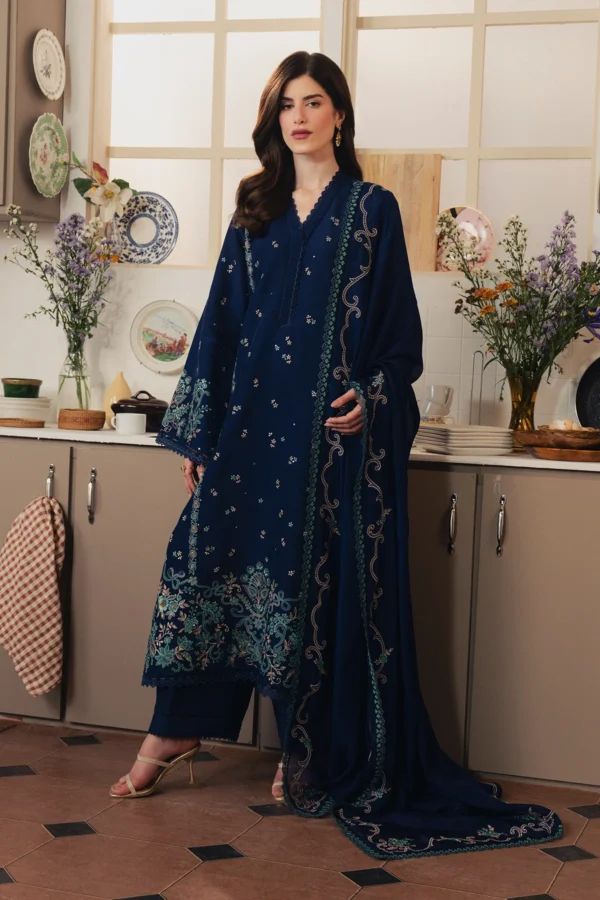 ZIVA Dhanak Winter Collection – Heavy Embroidered 3-Piece Suit
